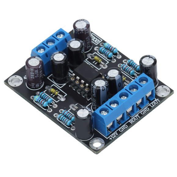 Placa de preamplificación, preamplificador de audio de 2 canales, preamplificador de altavoz de potencia única, placa de preamplificador de altavoz de automóvil, salida de alta intensidad