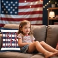 thumbnail image 6 of Qocolhg Independence Day Pillow Covers 18x18 inch, Red White and Blue Star Stripes American Flag Throw Pillows Patriotic Decor Memorial Day Pillowcase Outdoor Decorations Linen Cushion Case for Home, 6 of 6