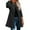 Black, variant on YOUSNH Winter Wool Blend Coats for Women Mid Long Trench Coat Classic Open Front Jackets Cardigans Outwear with Pockets Womens Winter Coats Grey XXXL
