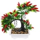 thumbnail image 1 of GOOHOCHY Planta artificial de chile falso, planta artificial de plástico, decoración de chile falso para oficina y hogar., 1 of 8