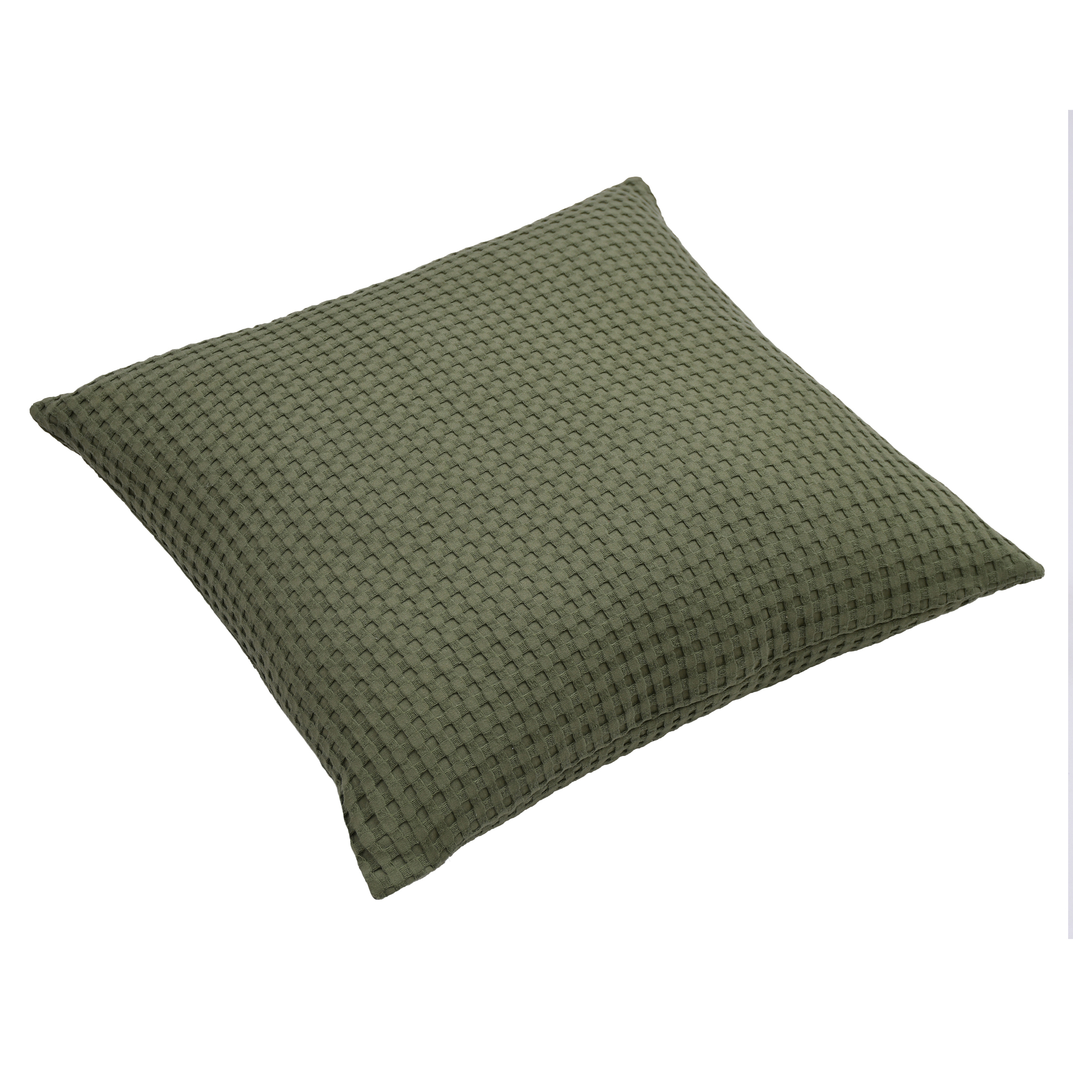 Mainstays Waffle Pillow Cover, 18" x 18", 2 pack, Bay Leaf