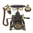 thumbnail image 3 of Teléfono antiguo retro vintage con dial giratorio, teléfono fijo con cable de estilo antiguo para el hogar, accesorios para el hogar, 3 of 14