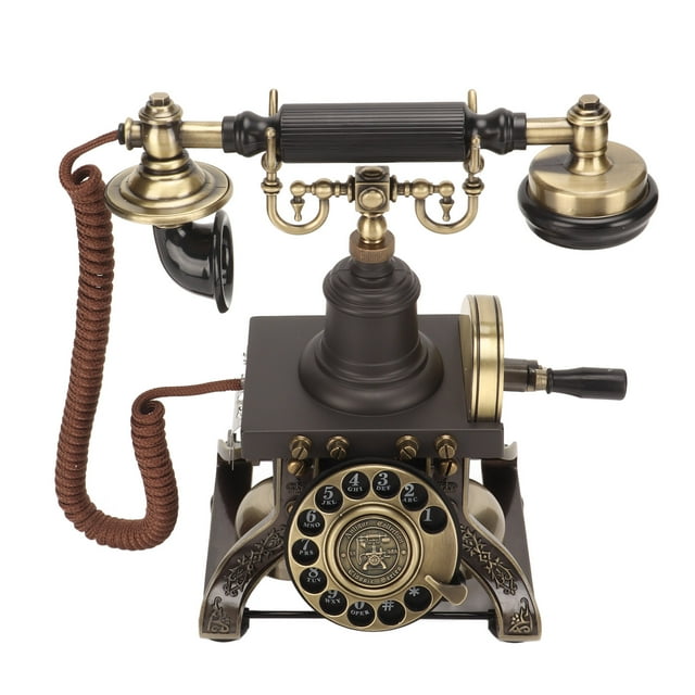 Teléfono antiguo teléfono fijo con cable volumen ajustable único y exquisito para dormitorio