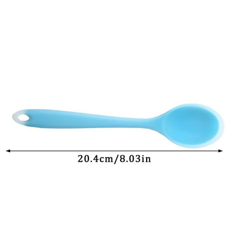 

Off Promotions! Jiiey Dinner Spoons Silicone Spoon Kitchenware Cooking Spoon Kitchen Gadgets Soup Spoon for Kitchen Utensil Cooking Baking Kitchen Essentials Clearance Sale