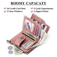 thumbnail image 2 of FALAN MULE Small Wallet for Women Leather Bifold Compact Small Womens Wallet with RFID Blocking, 2 of 6