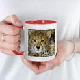 thumbnail image 5 of CafePress - Cheetah Face Mug - 11 oz Ceramic Mug - Novelty Coffee Tea Cup, 5 of 6