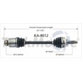 thumbnail image 1 of TrakMotive CV Axle Shaft KA-8012 Premium; OE Replacement, 1 of 5