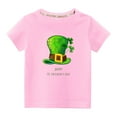 thumbnail image 2 of Cethrio Kids T-Shirts for Boys Printed Crew Neck Casual Summer Pink Shirts Size 4-5 Years, 2 of 6