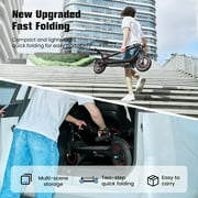 iScooter Electric Scooter for Adult, 500W Motor, 23 Miles Long Range, 22 mph & 10 Pneumatic tire Folding Commuter Electric Scooter Teens, Superior Performance Smart App & Dual Braking（Black）