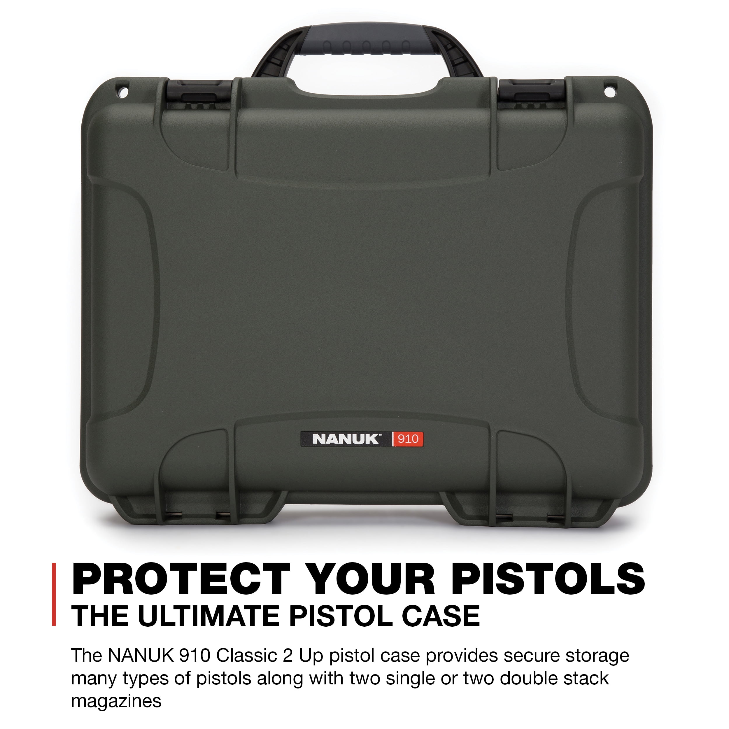 Nanuk 910 Waterproof Professional Classic Pistol/Gun Case