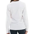 thumbnail image 4 of Big Size Journey Message Ring Spun Cotton Premium Long Sleeve Graphic Shirt - White XL, 4 of 4