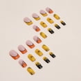 thumbnail image 6 of French Tip Press-On Nails, Almond,Multicolour, Medium Length, 24 Count,B, 6 of 9