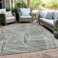 thumbnail image 6 of Addison Rugs Chantille Indoor/Outdoor Transitional Geometric Gray Washable Rectangle Rug, 10' x 14', 6 of 6