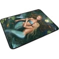 thumbnail image 2 of SKYSONIC Doormat Beautiful Fantasy Mermaids Lightweight Non Slip Indoor Outdoor Entryway Rugs Floor Mat for Bathroom Kitchen Entrance 23.6 x 15.7 inches, 2 of 5