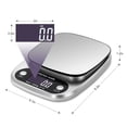 thumbnail image 2 of 22 lbs/10 kg kitchen scale high precision digital cooking scale, 2 of 5