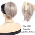 thumbnail image 2 of Extensions de Cheveux en Queue de Cheval avec Pince à Griffes Synthétiques Chignon Droit, 2 of 7