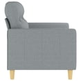 thumbnail image 2 of vidaXL 2-Seater Sofa Light Grey 120 cm Fabric, 2 of 5