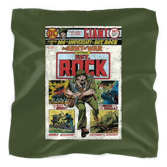 Justice League Sgt. Rock Cover Bandana (21 in x 21 in)
