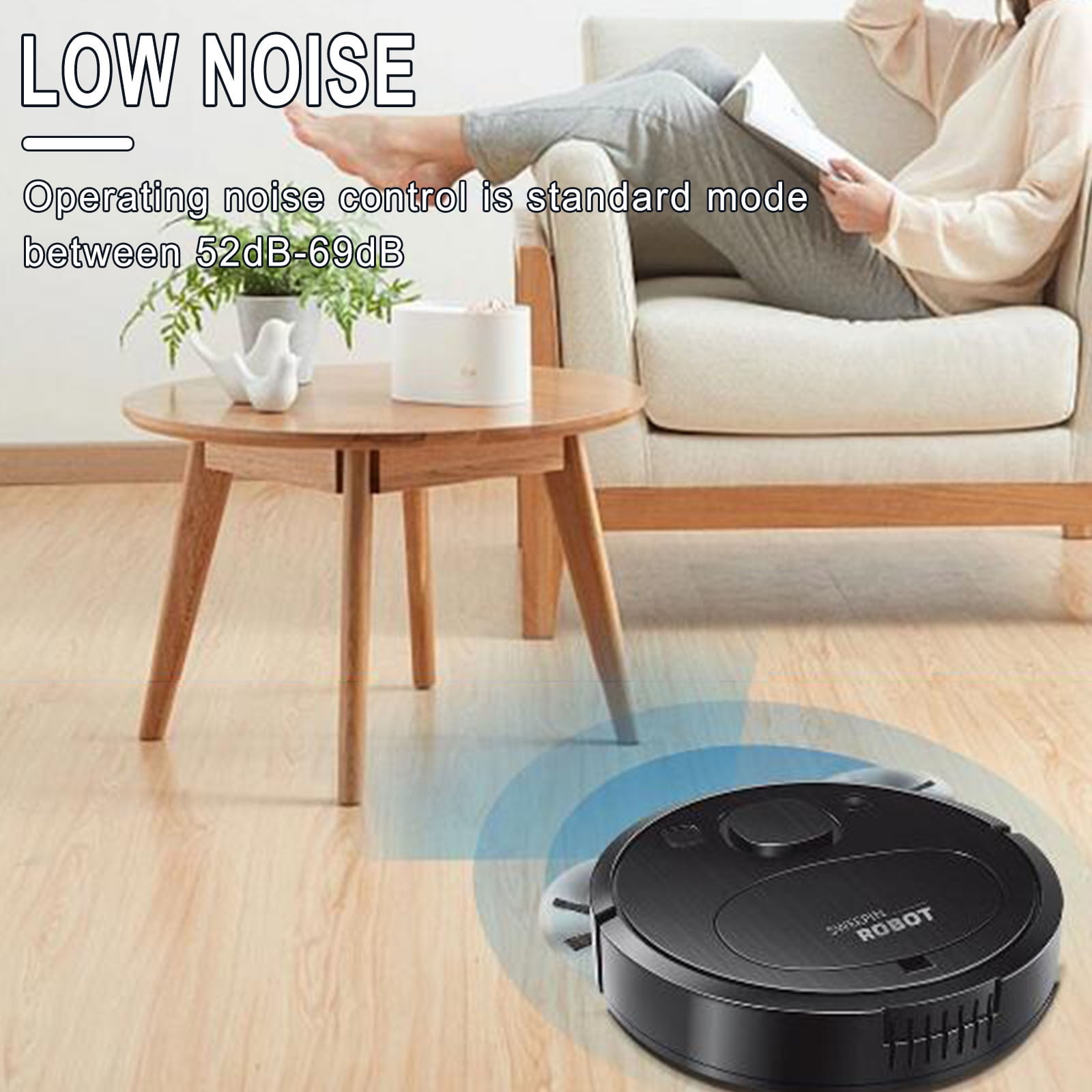 bxhwj Sweeping Robot, USB Charging Automatic Sweeping Robot Vacuum Cleaner Toy Sweeping Robot, Smart Household Cleaning Machine Floor Mopping Robot Home Appliance Practical Gift for Adults Parents