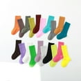thumbnail image 6 of 5 Pairs Toddler Socks Slouch Socks Kids Boys Girls Cotton Long Crew Socks 1-8 Years, 6 of 9