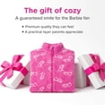 thumbnail image 4 of Barbie Little Girls' Fleece Zip-Up Jacket Two Tone Pink, 4 of 6