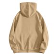 thumbnail image 7 of Zynoxe Men's Hooded Sweatshirt with Side Pockets & Elastic Cuffs Hem Zip Up Drawstring Hoodie Fashionable Printed Sweatshirt for Men Versatile Solid Color Long Sleeve Sweatshirt Jacket M, 7 of 7