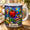 Black, variant on Personalized Teacher Mug Stained Glass Apple Design Back to School Teacher Gift