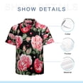 thumbnail image 7 of High Quality Hawaiian Shirts for Men Short Sleeve Aloha Beach Shirt Floral Summer Casual Button Down Shirts Blouses AJUZHN, 7 of 7