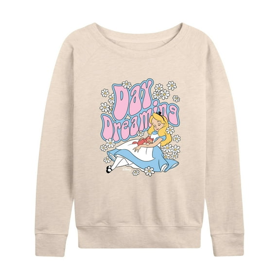 Disney - Alice in Wonderland - Day Dreaming - Women's Lightweight French Terry Long Sleeve Shirt