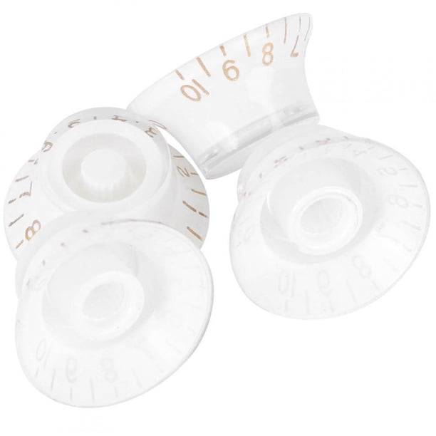 Perillas De Guitarra, 4 Piezas Perillas De Control Acrílicas Tono Transparente Volumen De Campana Accesorios Para Instrumentos Musicales Para Guitarra Bajo