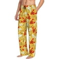 thumbnail image 3 of Mens Pajama Pants - Beer And Crawfish Soft Sleep Lounge Pants for Men, Casual PJ Bottoms Pants with Pocket, 3 of 5