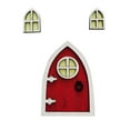 DUJIA Miniature Fairy Door Home Creative Yard Art Mini Arch Window Door