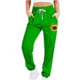 thumbnail image 2 of SDNall Fashion for Women, Women Fallow Fashion Printed Casual Drawstring Sports Ankle Binding Leg Sweatpants, 2 of 5