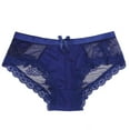 thumbnail image 1 of B91xZ Culottes en Dentelle Mode pour Femmes Confort Extensible, TTTG Bleu, 1 of 3