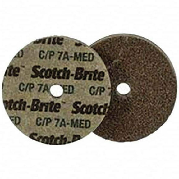 Scotch-Brite Unitized Wheel, 3 in Dia, 1/2 in W, 3/8 in Arbor Hole 7000120553