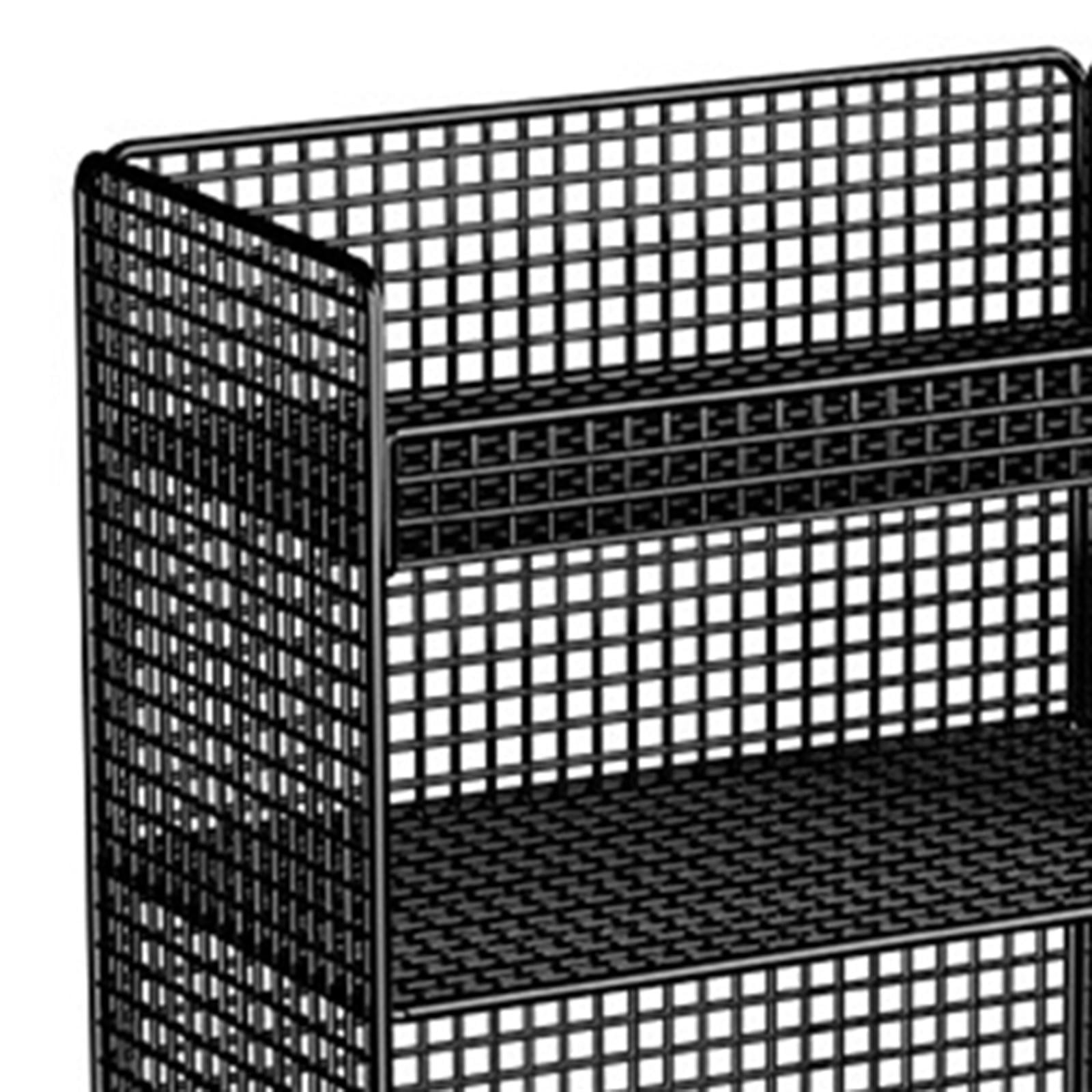 koolsoo Rolling File Cart with Wheels, Standing File Holder, Multipurpose Storage under Table under Desk File Holder, for Living Room
