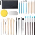 thumbnail image 1 of Kit de Herramientas de Arcilla 27 PCS, Kit de Herramientas Prácticas para Tallado de Arcilla Polimérica, Artesanía de Cerámica, Punteado, Talla, Dibujo, Moldeo, Modelado, Dar Forma., 1 of 4