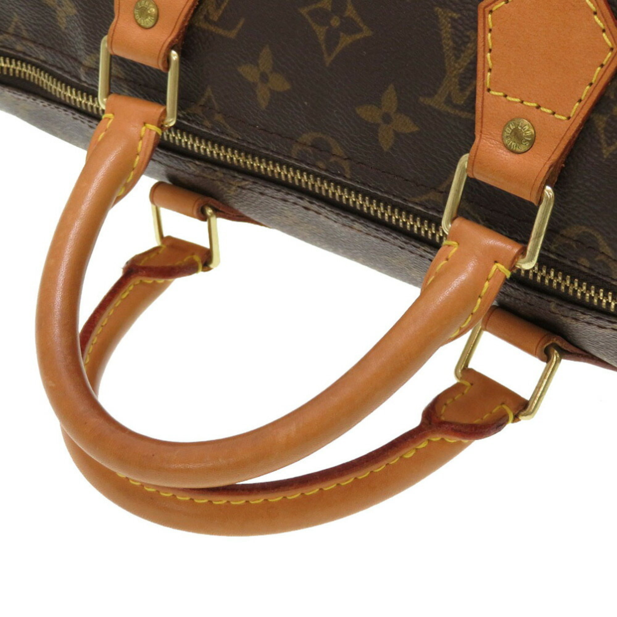 used Pre-owned Louis Vuitton Monogram Speedy 35 M41524 Handbag (Good), Adult Unisex, Size: (HxWxD): 21cm x 35cm x 18cm / 8.26'' x 13.77'' x 7.08