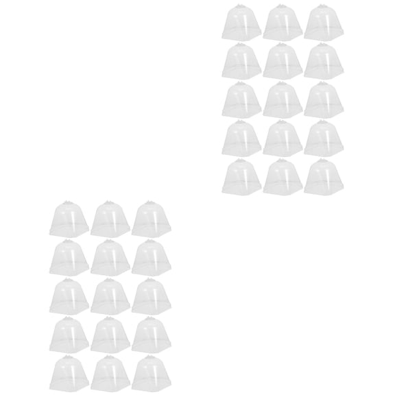 30 pcs  Garden Cloche Plant Dome Bell Covers Mini Greenhouse Plant Protect Cover​