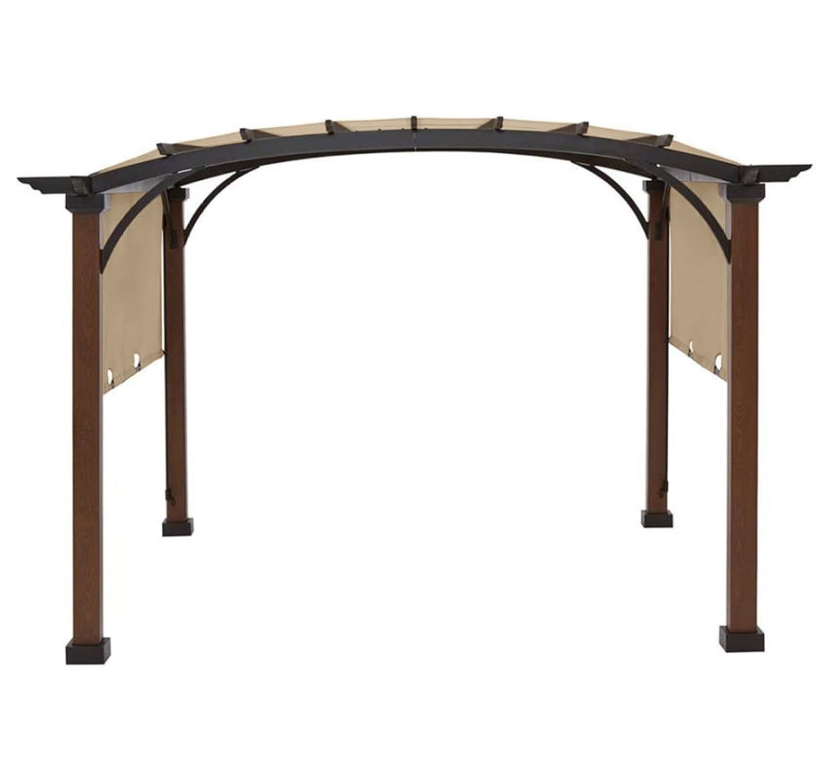 Garden Winds Tenda Di Ricambio Per Pergola Outsunny 10x10 Modello 84C-054BN - Riplock 350 Beige, UPF50+ - 4