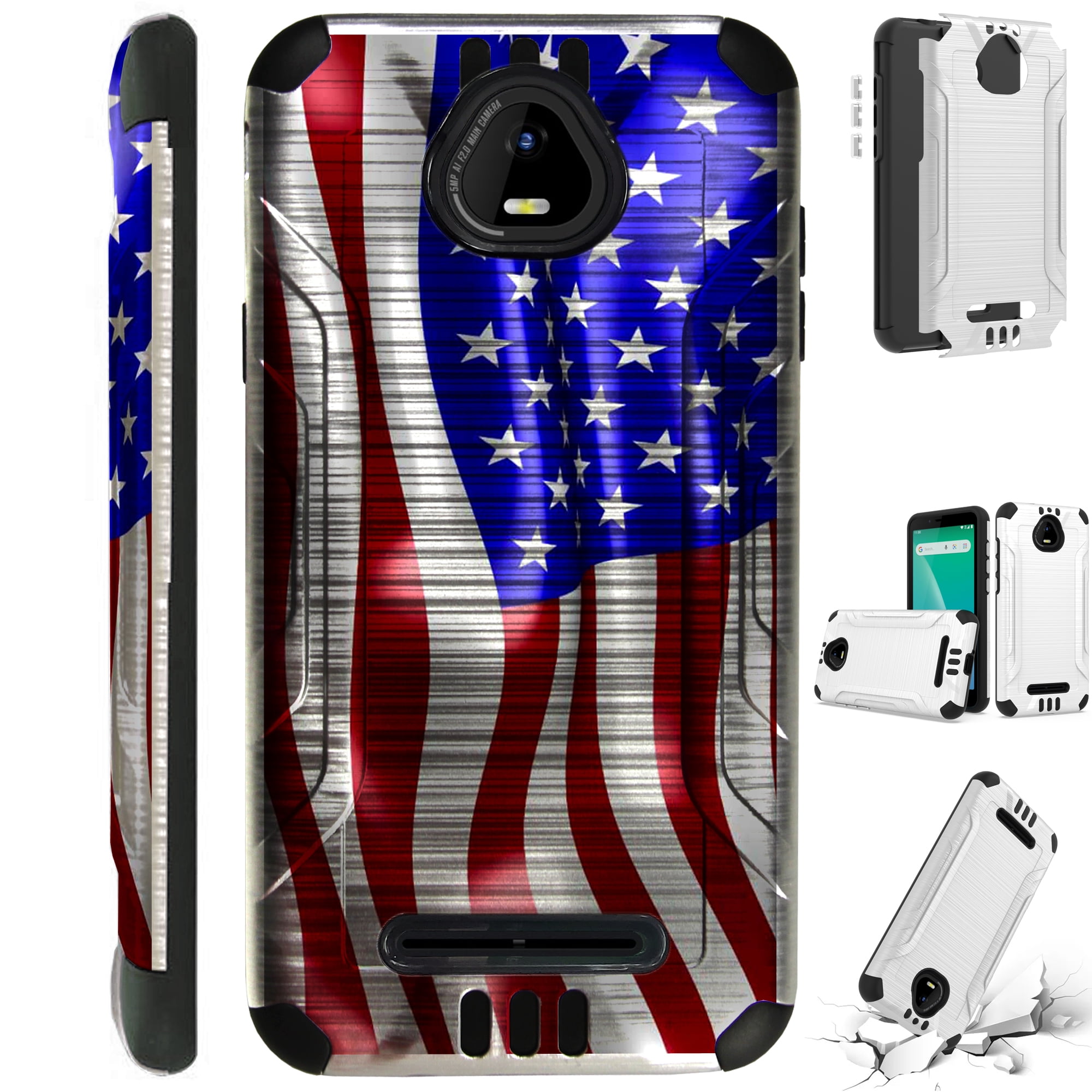 Compatible with Boost Schok Volt SV55; Brushed Metal Texture Hybrid