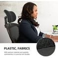 thumbnail image 2 of Office Chair Headrest Attachment Universal Head Support Cushion Upholstered Adjustable Height Angle, 2 of 5