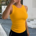 thumbnail image 2 of Tank Tops for Women,Backless Strap Tank Top Summer Going Out Vest Camisole,Camisole Tops for Women,Yellow,XL, 2 of 4