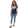 thumbnail image 2 of Marvel T-Shirt Bleu à Manches Courtes pour Femmes, 2 of 6