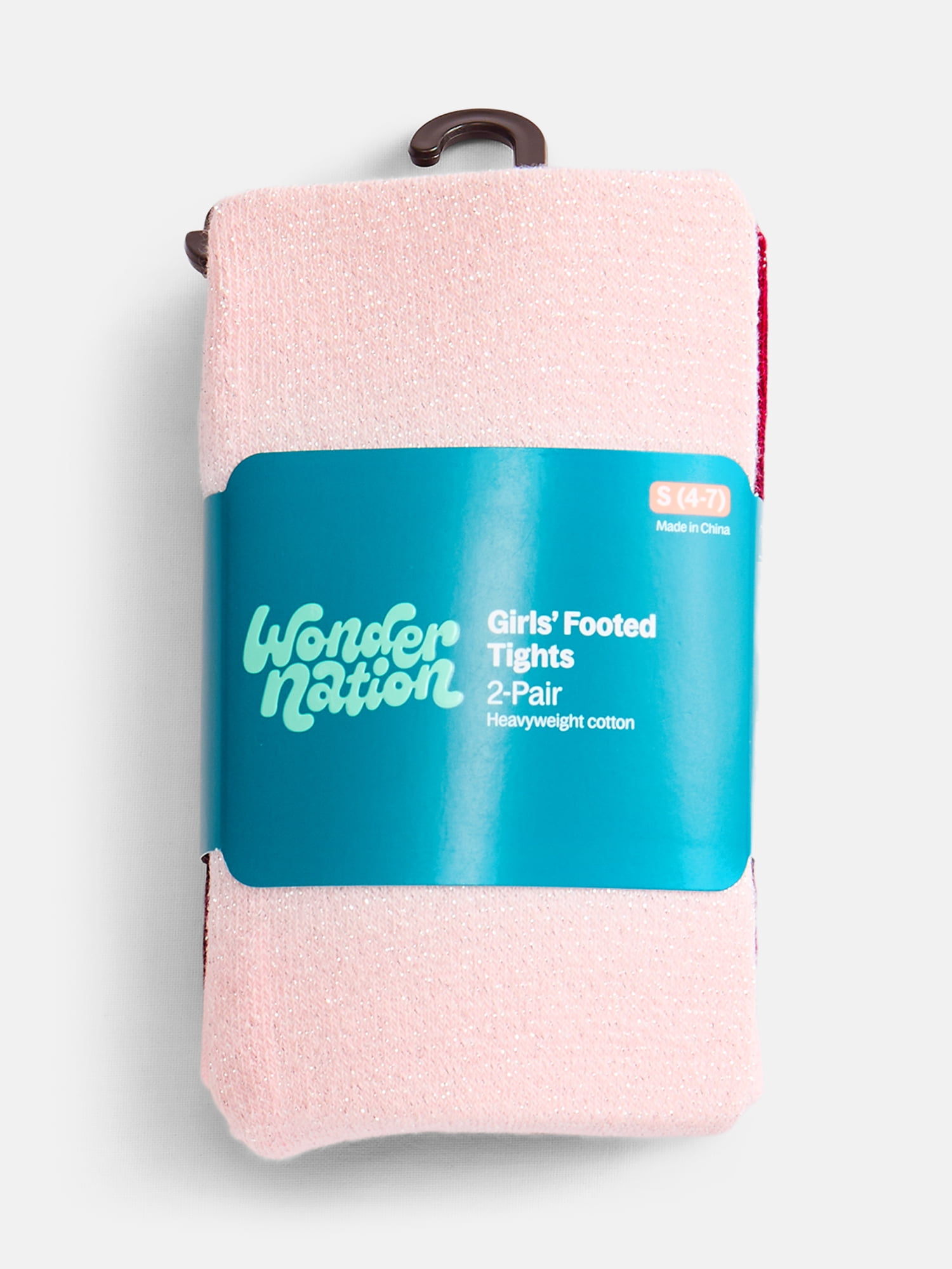 Wonder Nation Girls Lurex Tights, 2-Pack, Size Small