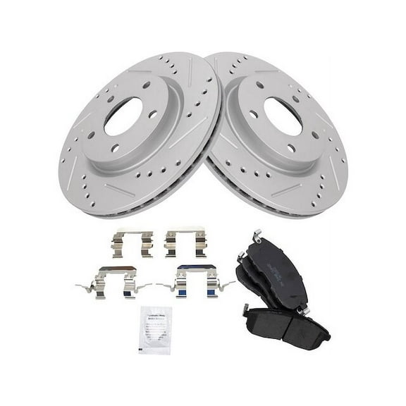 Front Brake Pad and Rotor Kit - Compatible with 2013 - 2019 Nissan Sentra 2014 2015 2016 2017 2018