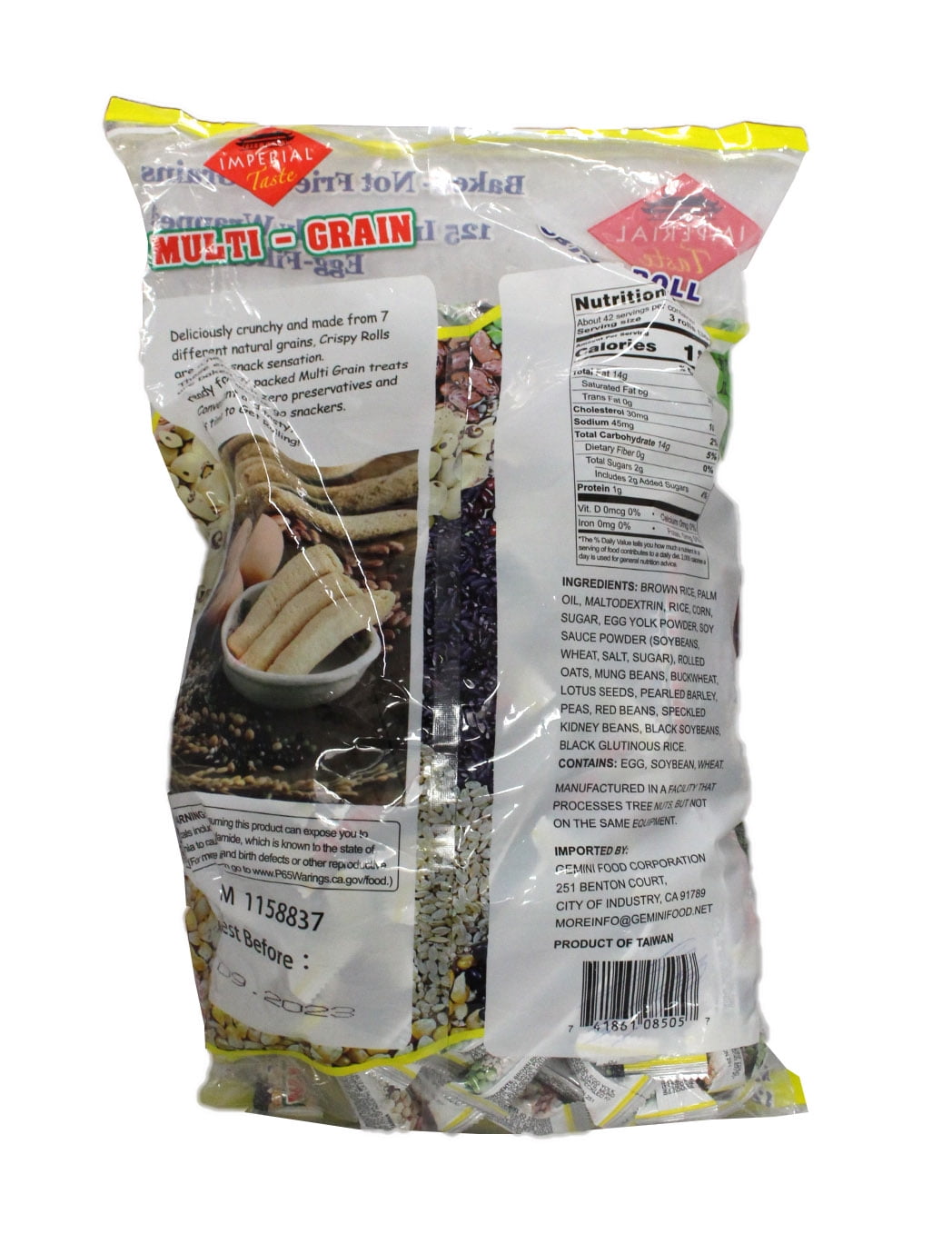 Imperial Taste Multi-Grain Crispy Rolls 125 Count