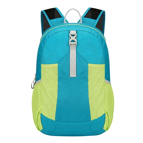 Gallickan Foldable Waterproof Backpack, Lightweight Outdoor Pack for Biking Hiking, Compact with Multiple Pockets, Great for Travel and Daily Commute, Sky Blue