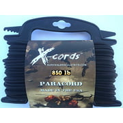X-CORDS 850 750 550 lb Paracord / Parachute Cord - On Quick Deploy Spool Made In USA 100 Feet