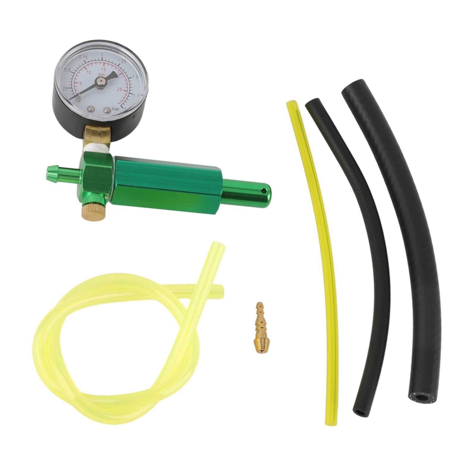 Rupoun Carburetor Leak Detector Pressure Gauge Testing Kit Replacement for Walbro 57211 Outdoor Lawn Garden Mower Engine Tool Parts (5.12 inches / 13 cm)